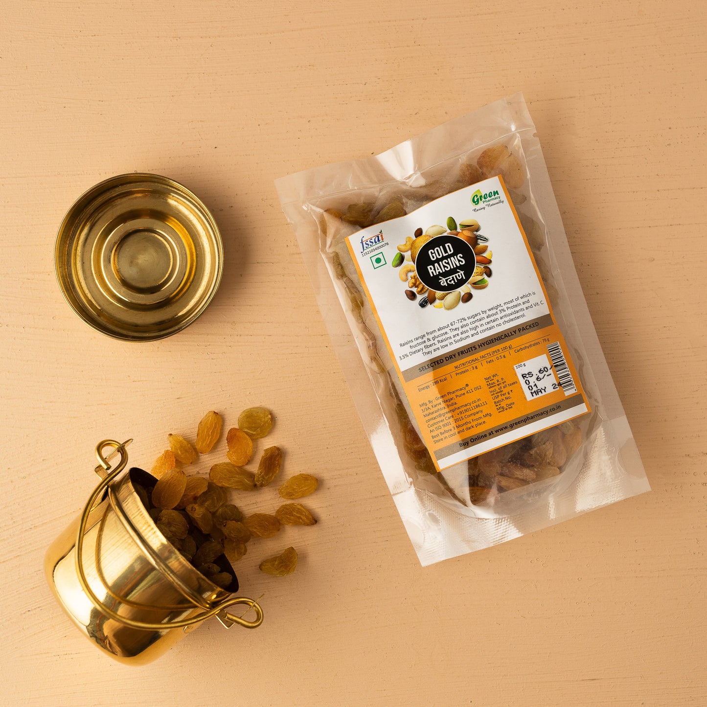 Gold Raisins (Bedane) - Green Pharmacy Store