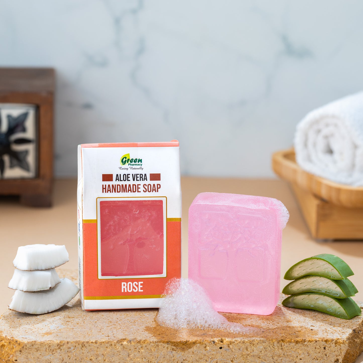 Aloe Vera Soap(Floral) - Pack Of 5