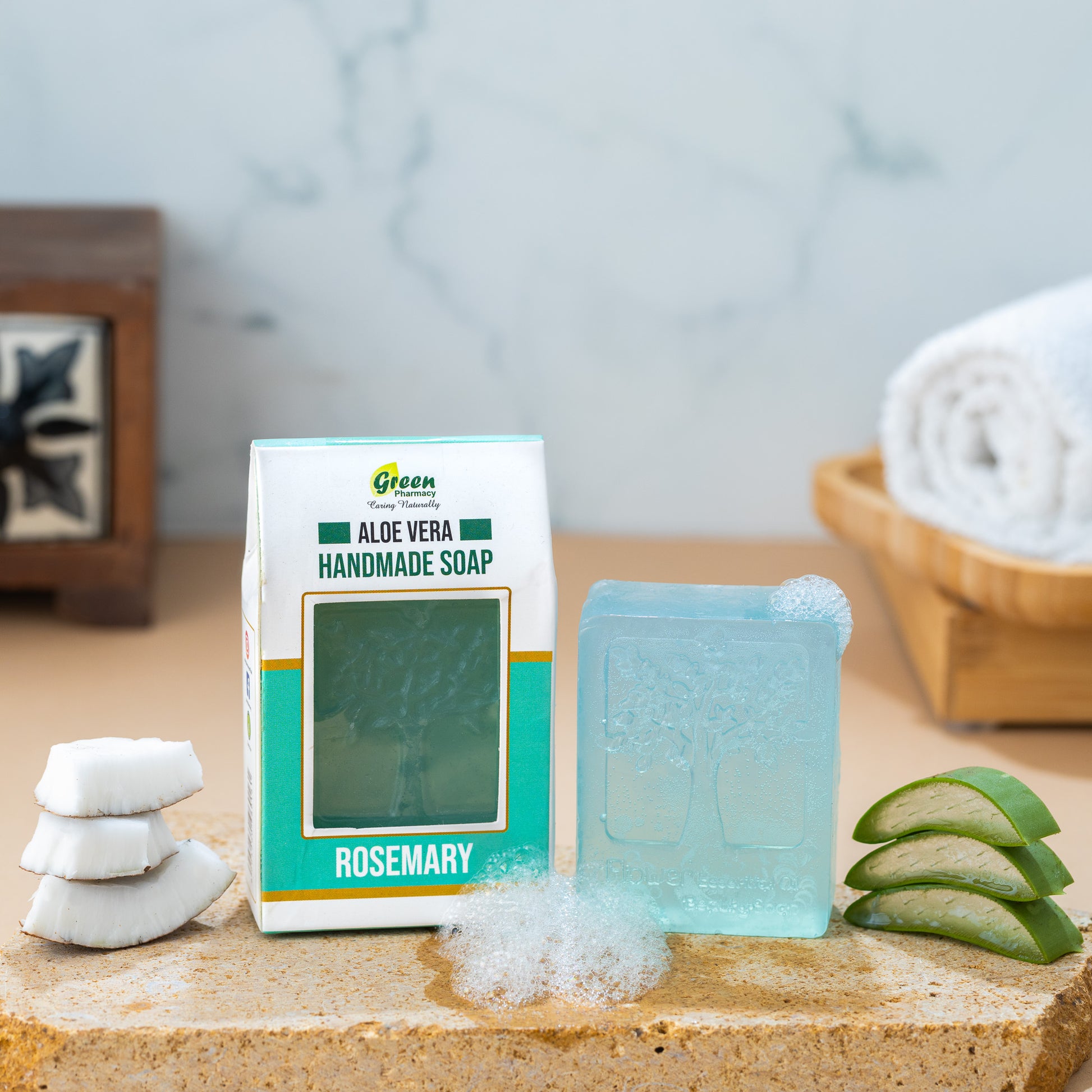 Aloe Vera Soap(Floral) - Pack Of 5 - Green Pharmacy Store