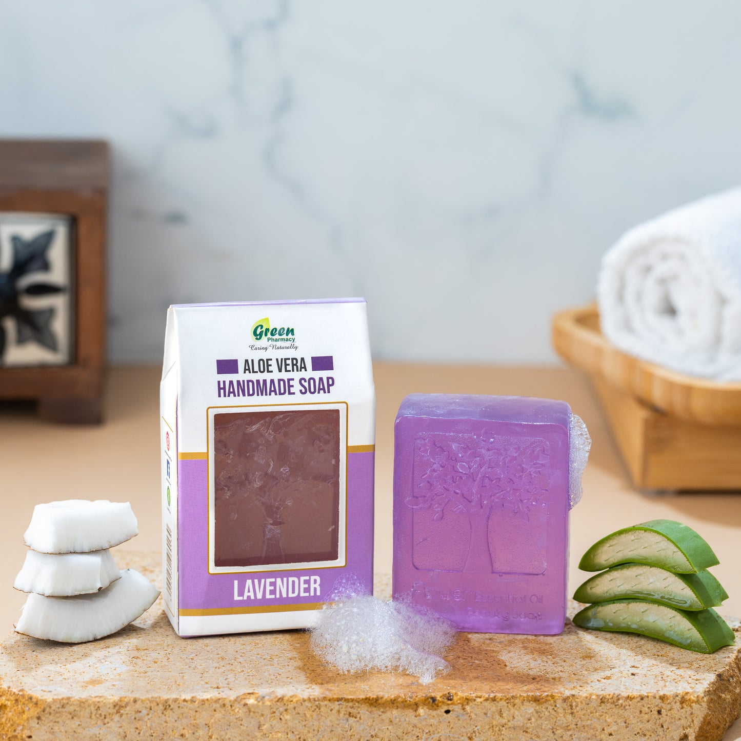 Aloe Vera Soap(Floral) - Pack Of 5