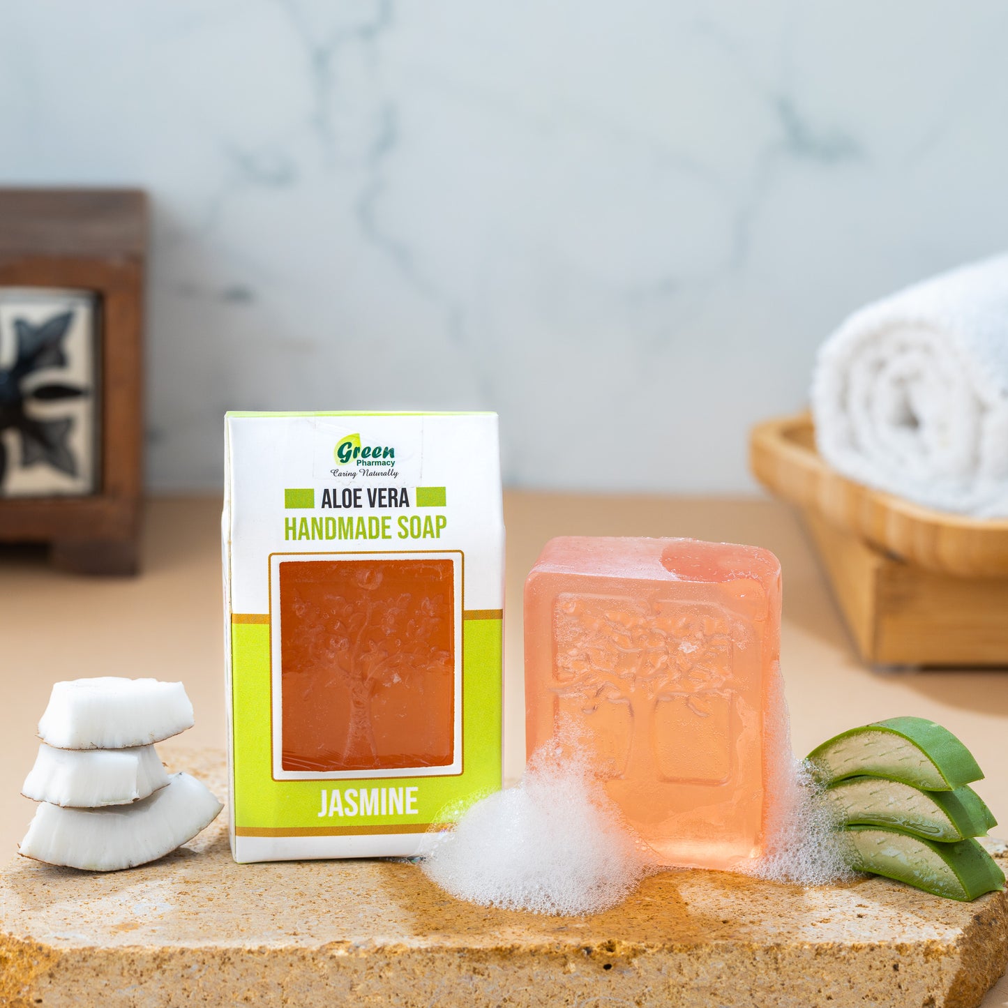 Aloe Vera Soap(Floral) - Pack Of 5
