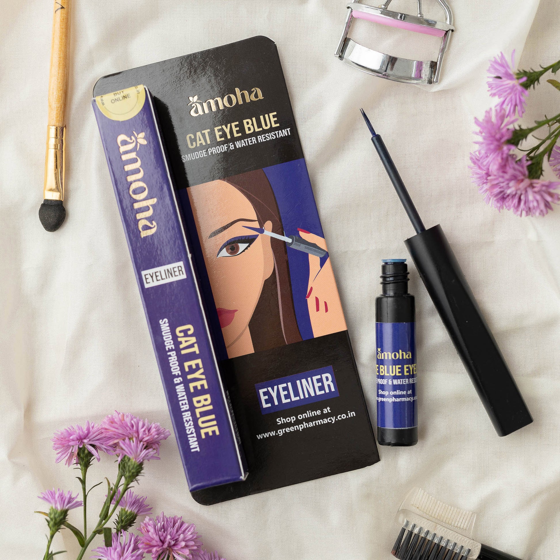 Amoha Eyeliner - Cat Eye Blue - Green Pharmacy Store