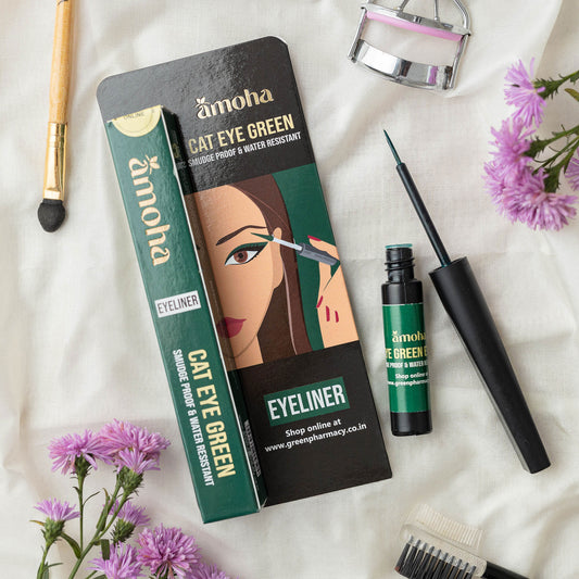 Amoha Eyeliner - Cat Eye Green - Green Pharmacy Store