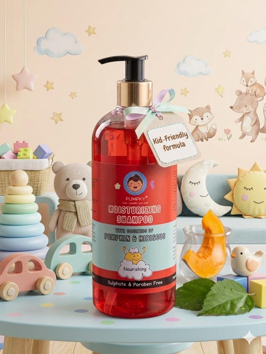 Kids-Friendly Pumpky Moisturizing Shampoo Sulphate and Paraben Free