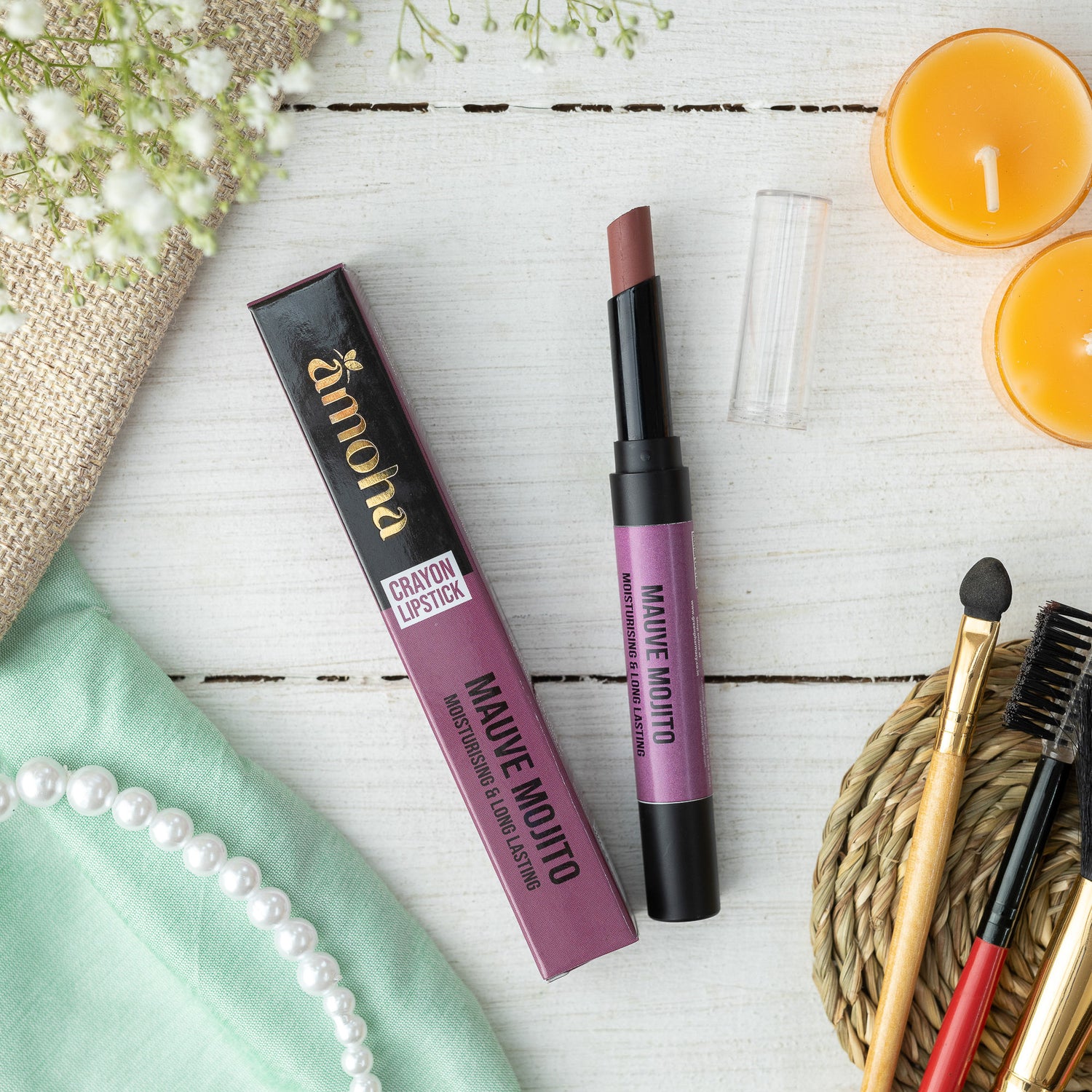 Amoha Crayon Lipstick - Mauve Mojito - Green Pharmacy Store