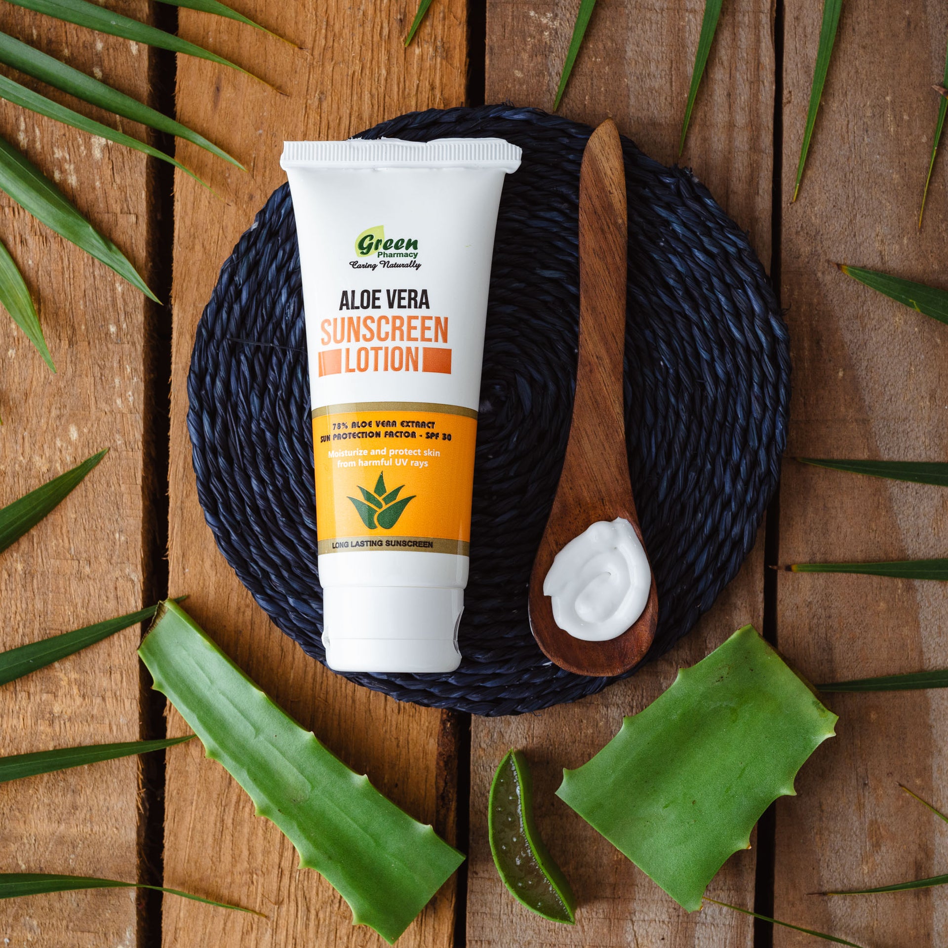 Aloe vera Sunscreen Lotion – Green Pharmacy Store