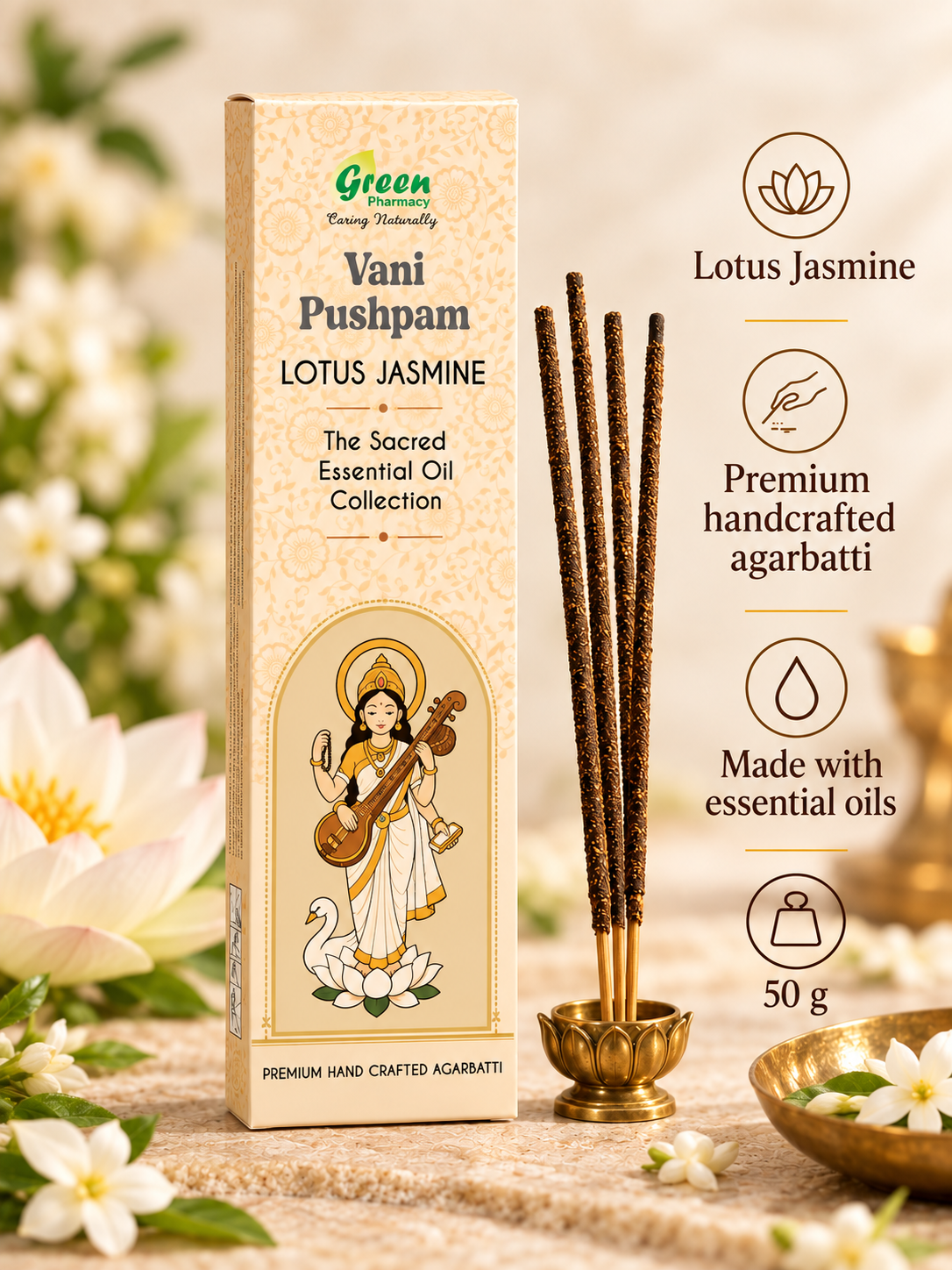The Bhakti Series – 9 Sacred Essential Oil Agarbattis