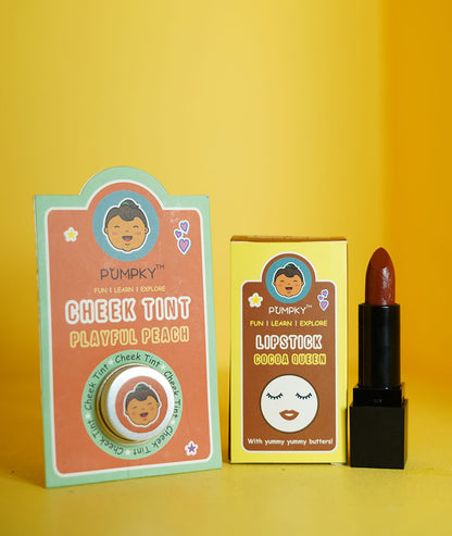 Pumpky - Mini Makeup Combo - Lipstick & Cheek Tint