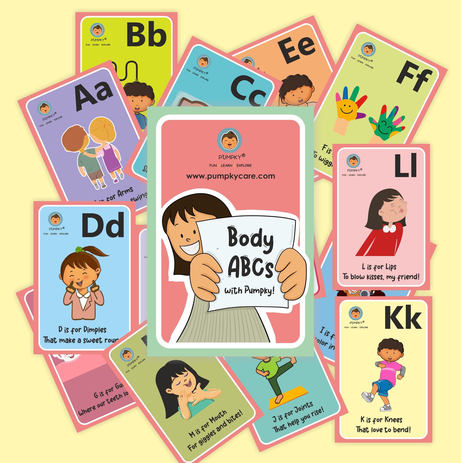 Pumpky Body ABCs Cards – Learn, Laugh & Play! - Green Pharmacy Store