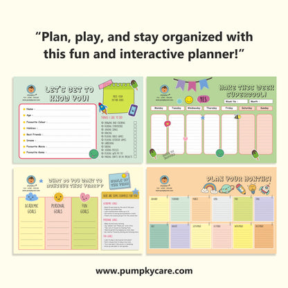 Pumpky 2025 Fun Planner for Kids