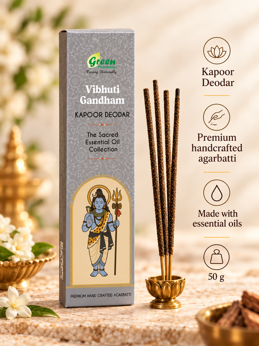 Shankar Essential Oil Agarbatti Pure Natural Charcoal-free Kapoor Deodar