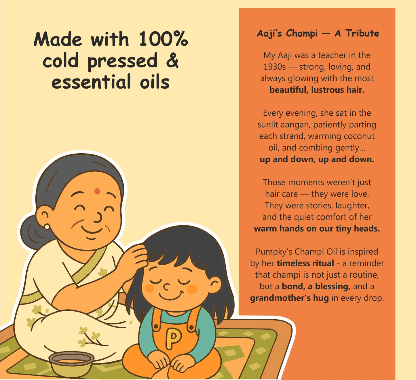 Kids-Friendly Pumpky Grandma's Champi Hair Oil