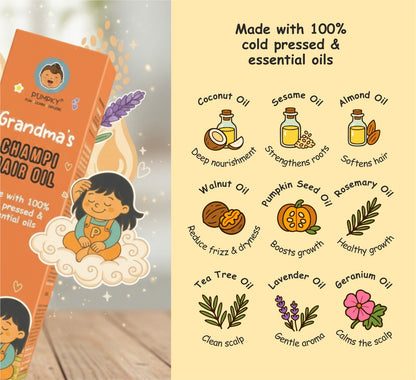 Kids-Friendly Pumpky Grandma's Champi Hair Oil