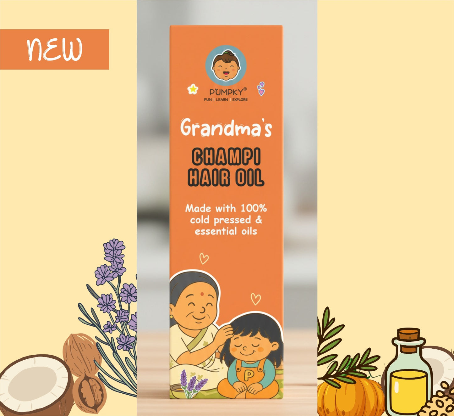 Kids-Friendly Pumpky Grandma's Champi Hair Oil