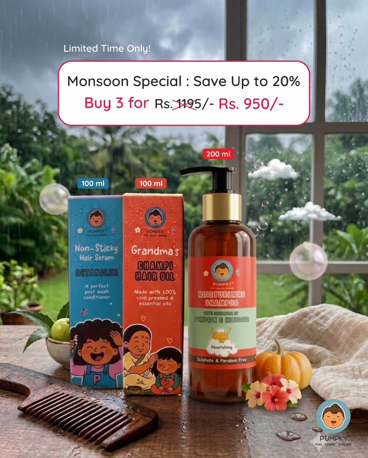 Pumpky Hair Care Combo.