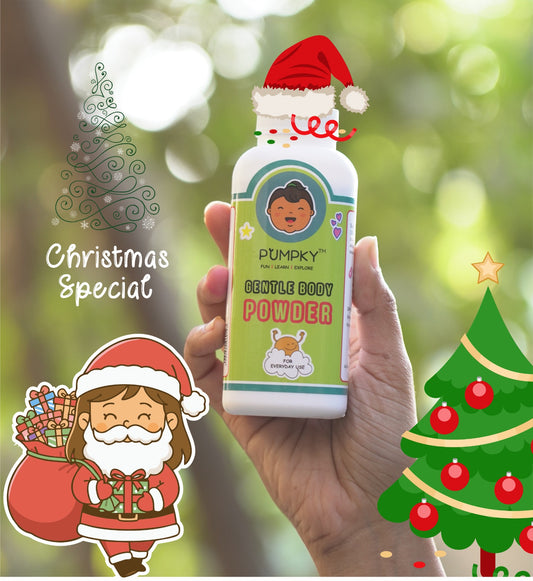Kids-Friendly Pumpky Gentle Body Powder