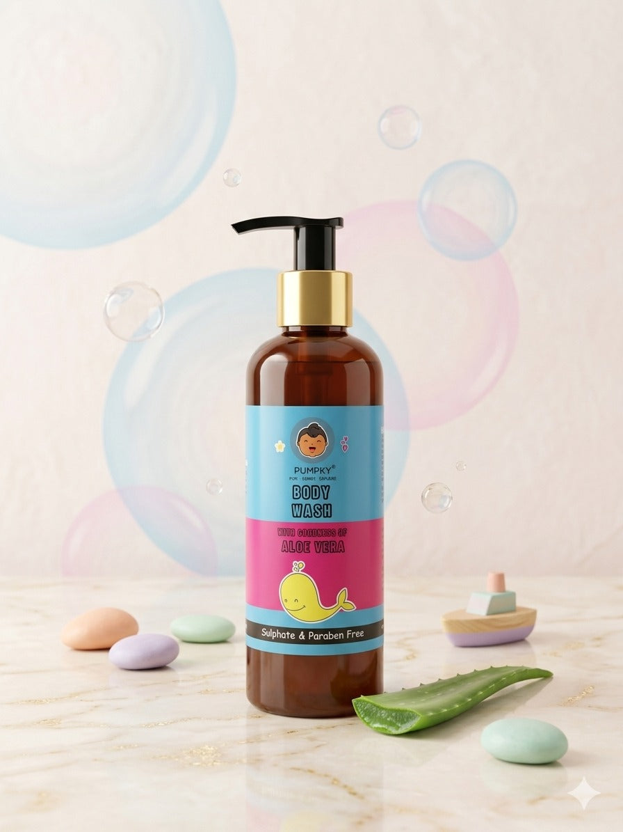 Kids-Friendly Pumpky Body wash Sulphate & Paraben Free