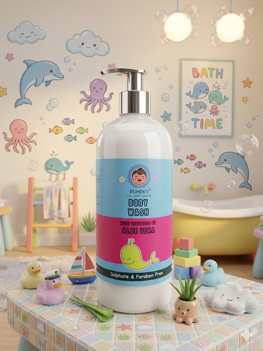Kids-Friendly Pumpky Body wash Sulphate & Paraben Free