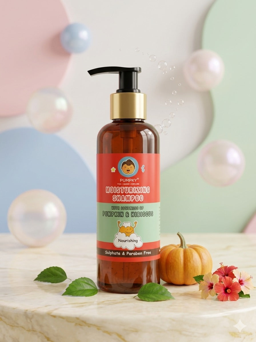 Kids-Friendly Pumpky Moisturizing Shampoo Sulphate and Paraben Free