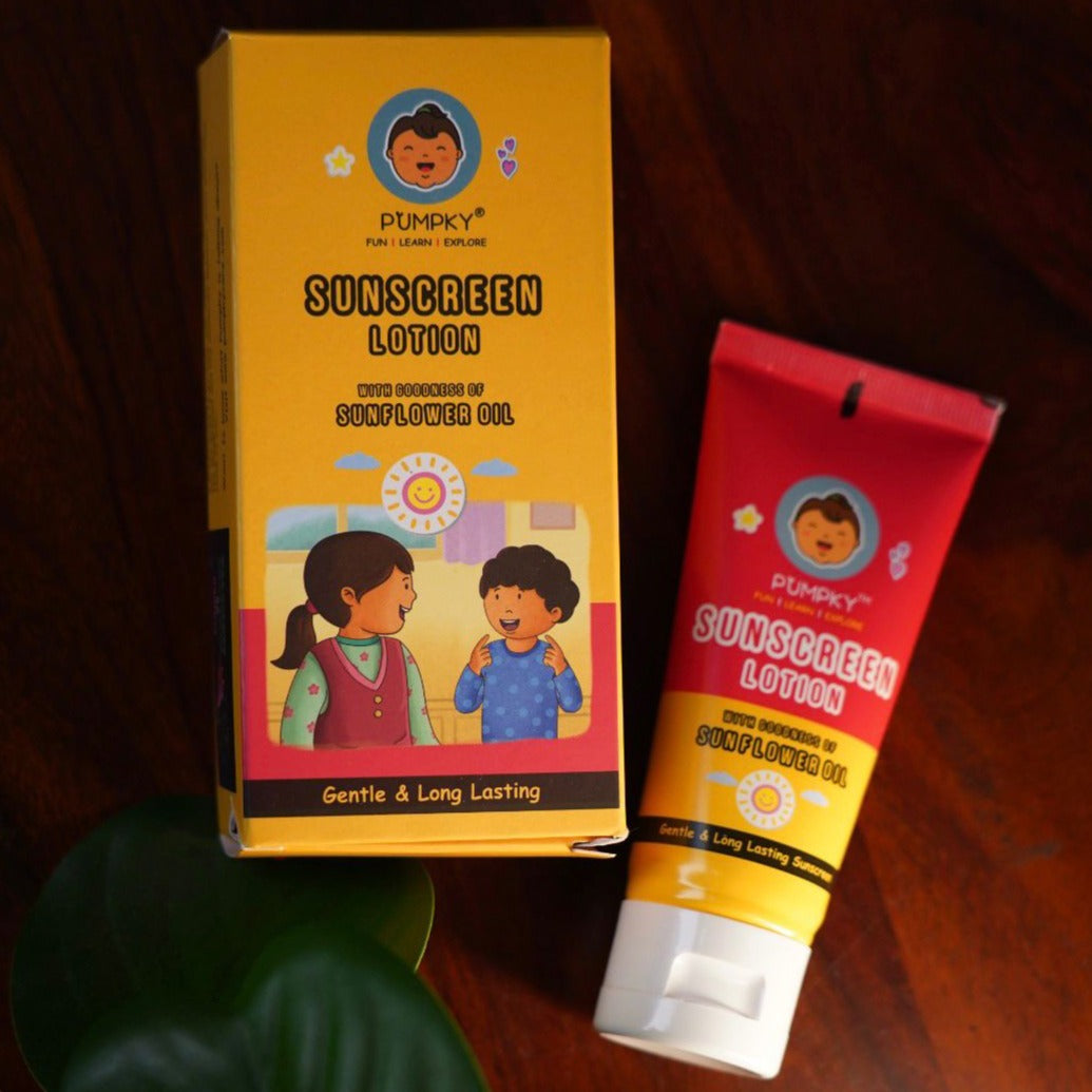 Pumpky Sunscreen Lotion with Sunflower Oil